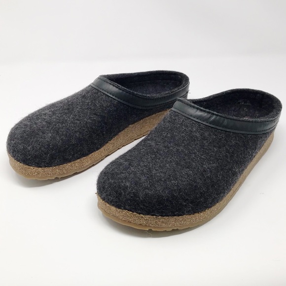 haflinger mens wool clogs